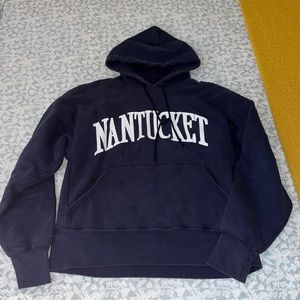 Vintage Navy Nantucket Hoodie Sweatshirt